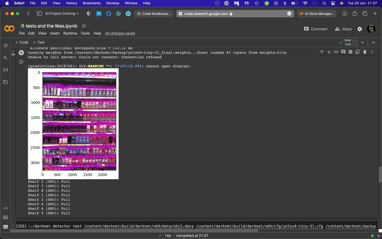 YOLOv5 detection output